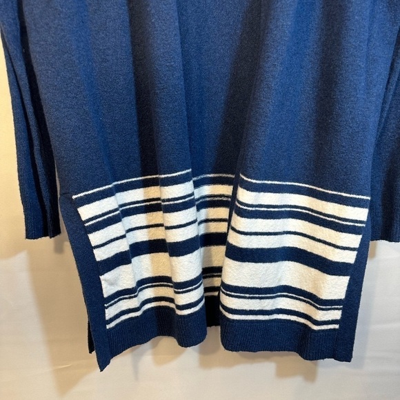 Merona Womens Size XL Stripe Open Front Knit Long Sleeve Sweater Cardigan Boho - Picture 7 of 8